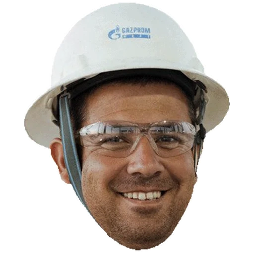 pacchetto, minero, il maschio, casco maschile con occhiali