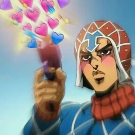 jojo vp, jojo mima, guido mista jojo, jantung mista jojo, petualangan jojo yang luar biasa