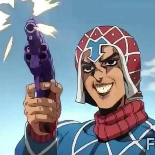 guido mista, mista jojo, guido mr jojo, guido mista without a hat, incredible adventures of jojo