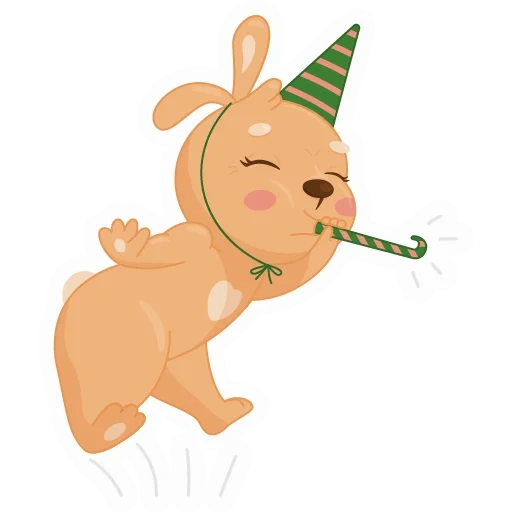 zoe sticker, the little bunny