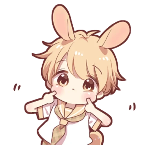 chibi, conejito kun, conejito, shota kun bunny, bunnies de anime