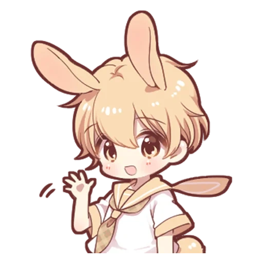 red cliff, kun rabbit, rabbit kun, shotakun rabbit, boy rabbit animation