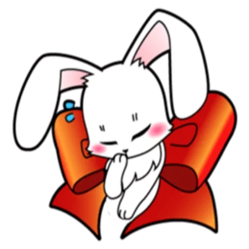 anime, lapin, lapin mignon, charmant chiot, lapin mignon