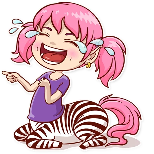 chibi, the zebra, the little girl, the girl