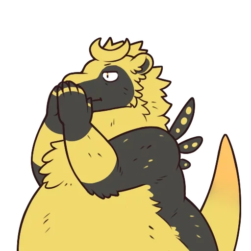 anime, godzilla art, fat furs zedex, godzilla drawing, fat furs by ramzi dragon