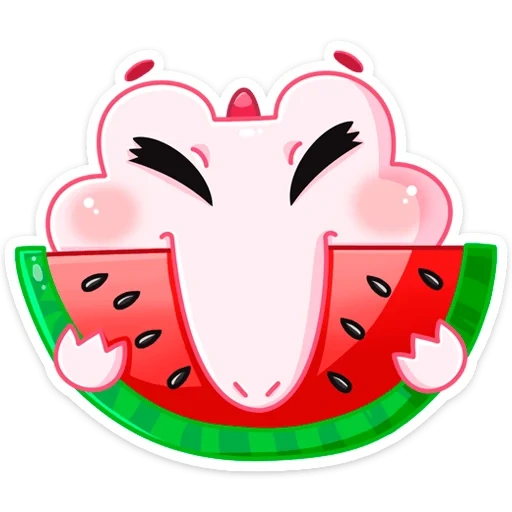 sephir, encantador, clipart, marshmallows de crocodilo