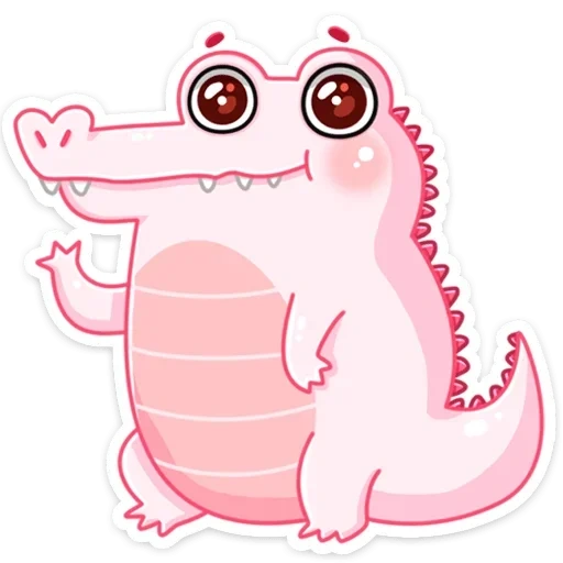 lovely, crocodile marshmallows, zephyr crocodile, crocodile pink, pink crocodile