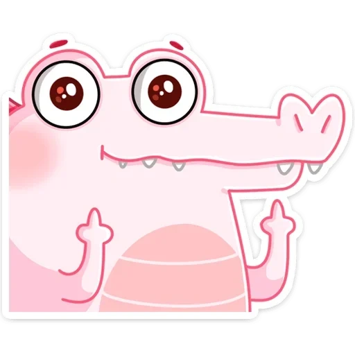 crocodilo de marshmallow, crocodile rosa, algodão doce hi stranger