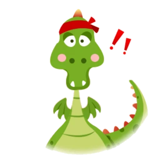 динозаврик, добрый крокодил, зеленый динозаврик