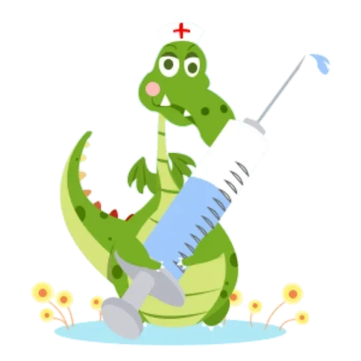 green crocodile, green dinosaur, crocodile illustration, green crocodile is cute