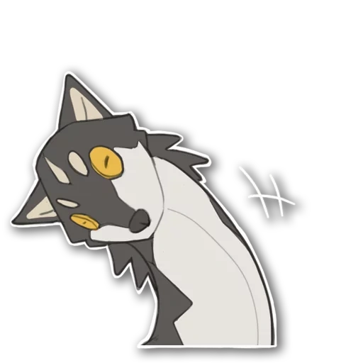 wolf, gekkozilla warrior cat