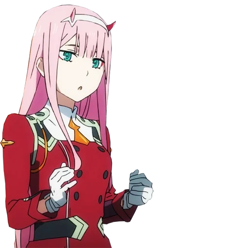 zero two, 002 francos, franxx zero two, darling the franxx zero two, darling en las pegatinas de franxx