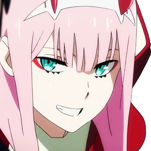 zero two, anime zero two, personajes de animación, cariño en franks, el favorito de franks