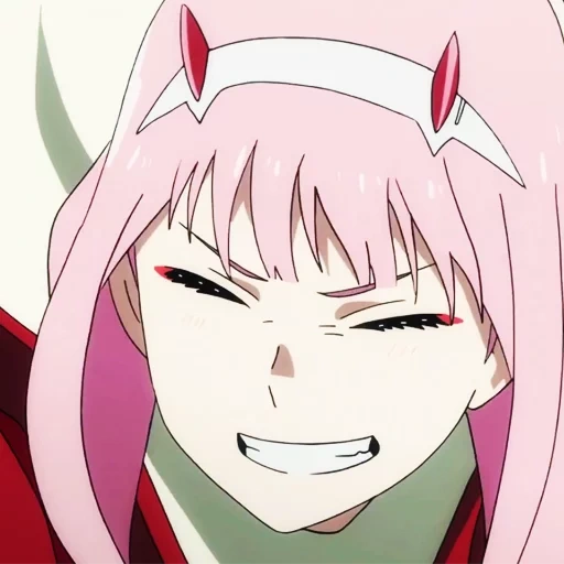 zero two, franks 02, dear in franks, zero two is smiling, dear in franks 02