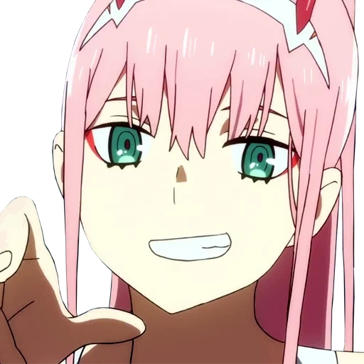 zero two, cariño en franks, hermosa animación cero dos, darling the franxx zero two, darling en las pegatinas de franxx