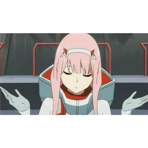 zero two, spécialiste des questions biologiques, personnages d'anime, sweetheart in franks, darling in the franxx