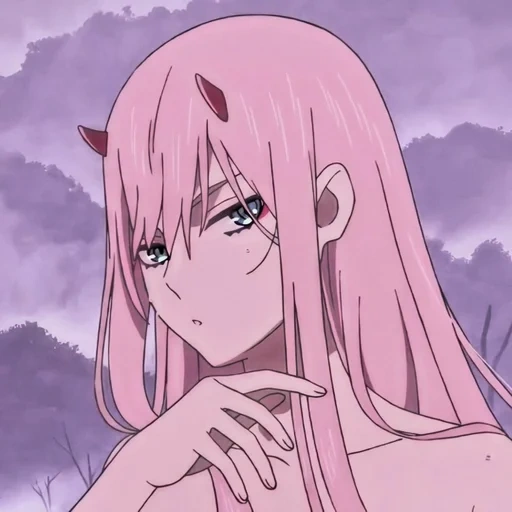 zero two, anime de bande dessinée, anime girl, personnages d'anime, sweetheart in franks
