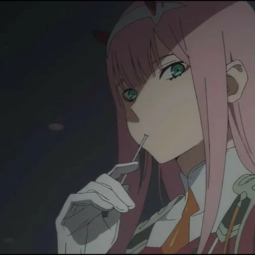 franks animation, zero-way animation, anime zero two, cute in franks anime, zero is cute in franks