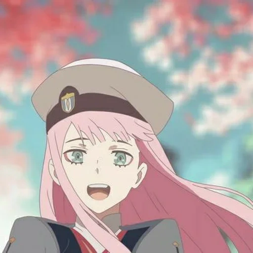 zero two, zero two x, zero two animation, zero two cherry blossoms, naruto zero two