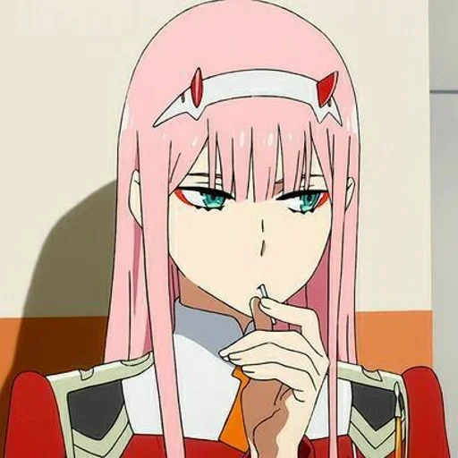 zero two francs, cartoon characters, franxx zero two, sweetheart is in franks, zero two animation avatar