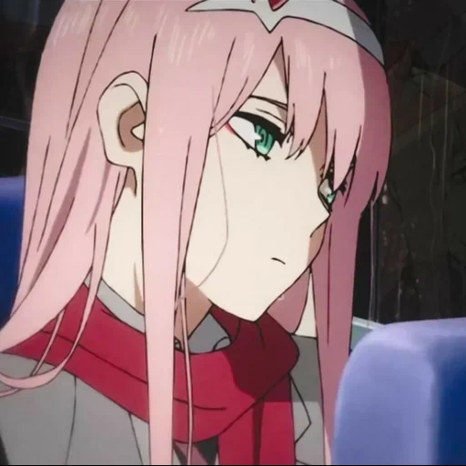 zero two, zero two anime, sweetheart in franks, lovely in franx scrines, mignon dans zero two franx scrines