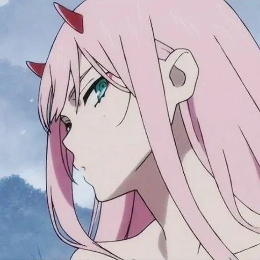 franks animation, cartoon characters, zero-two profiles, sweetheart is in franks, cute in franks anime