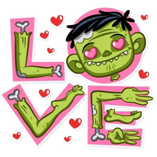 zombie, funny zombie, zombie stickers, flippy happy tree friends