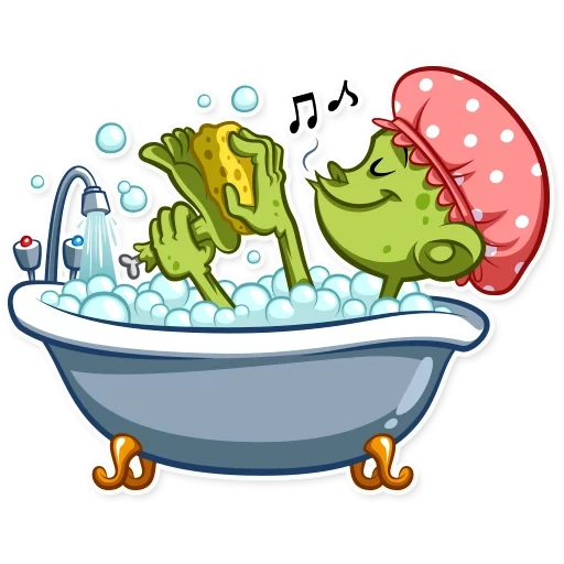 rex, zombi, la grenouille de la salle de bain, la grenouille de la salle de bain, baignoire de dessin animé