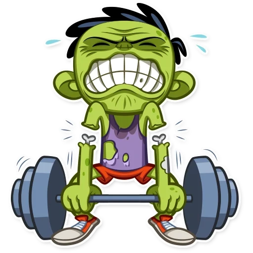 hulk, zombie, dan kakek zombie, stiker zombie