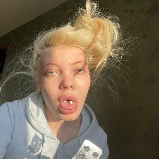 mensch, junge frau, mädchen, frau, trisha paytas ohne make up