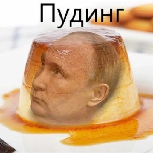 umano, i meme di putin, vladimir vladimirovich putin, memi di cibo famoso, vladimir vladimirovich puding