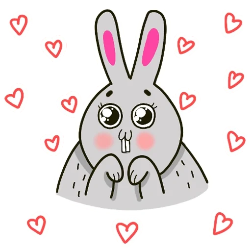 le lapin est mignon, beaux lapins, beaux dessins bunnies, le lapin est un dessin mignon