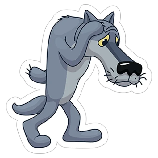 lobo cinzento, vaca de lobo, lobo dos desenhos animados, o lobisomem tem 50 anos, lobo cartoon dog wolf