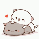 kitty chibi kawaii, encantadores gatos kawaii, kawaii cats love, kawaii gatos una pareja, kawai chibi cats love