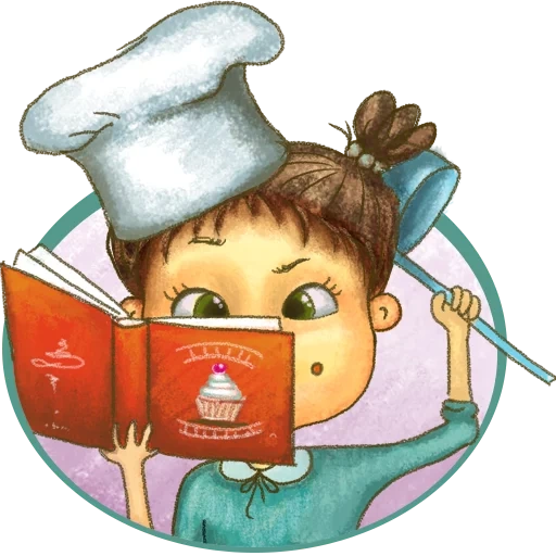 computadora portátil, cocinero, joven cocinero, profesiones de niños, ilustración de cocina