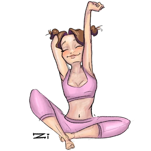 yoga, postura de yoga, yoga yoga, desenhe yoga, yoga girl