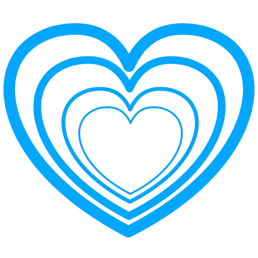 heart, blue heart, heart-shaped red, blue heart, cardiac vector
