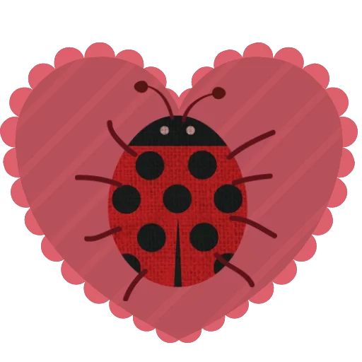 expression ladybug, expression ladybug, ladybug pattern, clippert ladybug, red ladybug