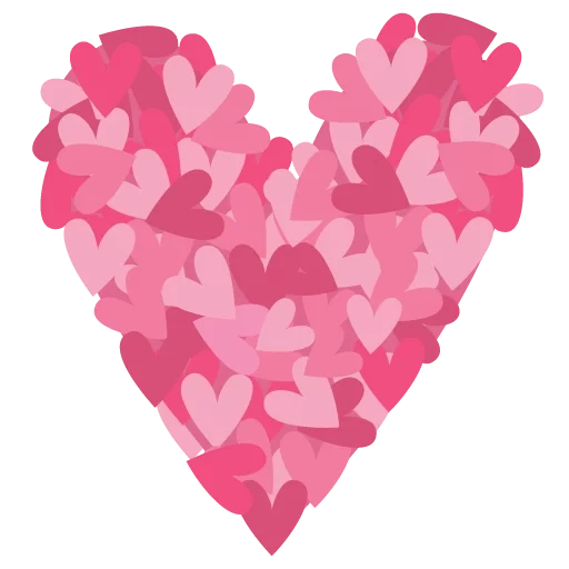 corazón, muchos corazones, corazón rosa, corazón del corazón, corazón vectorial