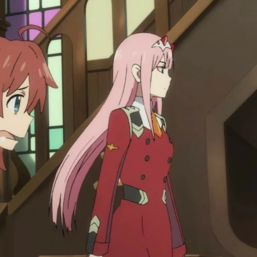 animation, zero two anime, sweetheart is in franks, zero two darling, franks minor figures