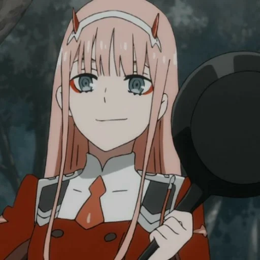 anime, zero two, personnages d'anime, sweetheart in franks, zéro deux casseroles