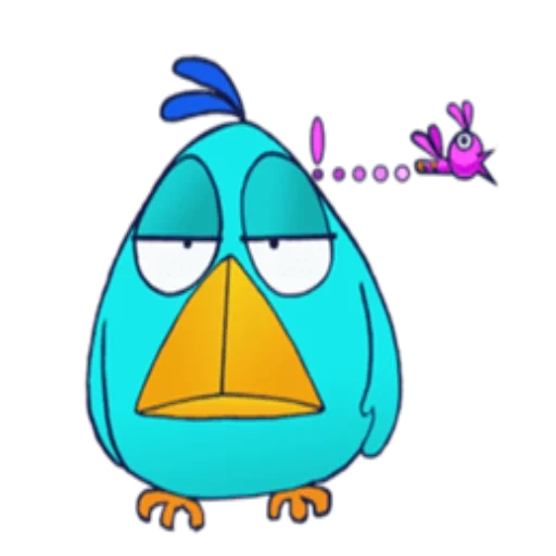 vogel, wütende vögel, trauriger vogel, olivia blue engry bers, blauer spatz cartoon