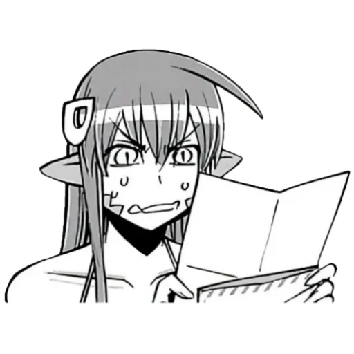 animation, animation printout, ahegao animation cartoon, monster musume cartoon cover