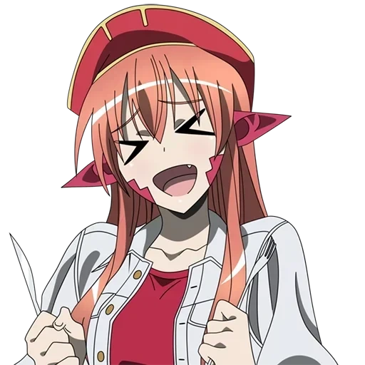 mia lamia, monster musume mia, monster musume mia, stiker monster musume, kehidupan sehari-hari gadis monster