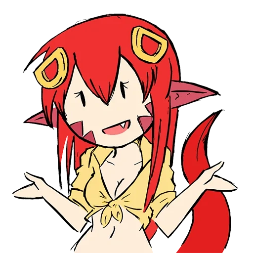monster girl, mia lamia chibi, girls monsters, monster musume mia, anime succubus stayed