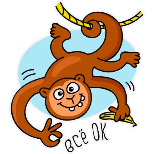 mono, niños mono, pies de clip de mono, caricatura de mono, personajes de mono divertidos