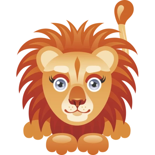 лев львенок, мордочка льва, львенок рисунок, смайлик львенок, знак зодиака лев