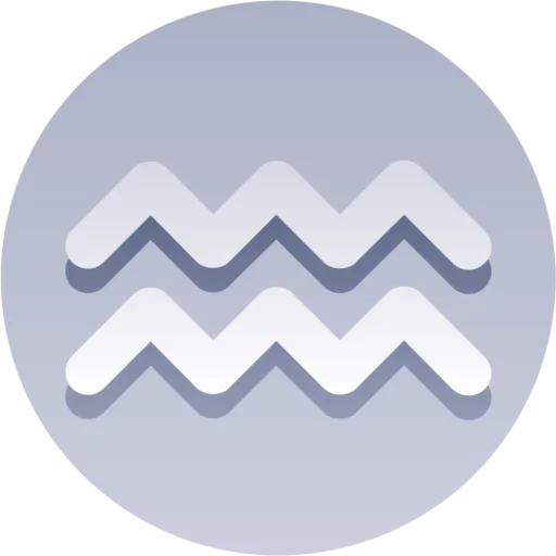 пиктограмма, знак водолея, значок водолей, водолей эмоджи, векторные иконки