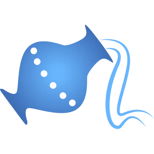 логотип, рыба скат, значок чата, иконка море, скат значок