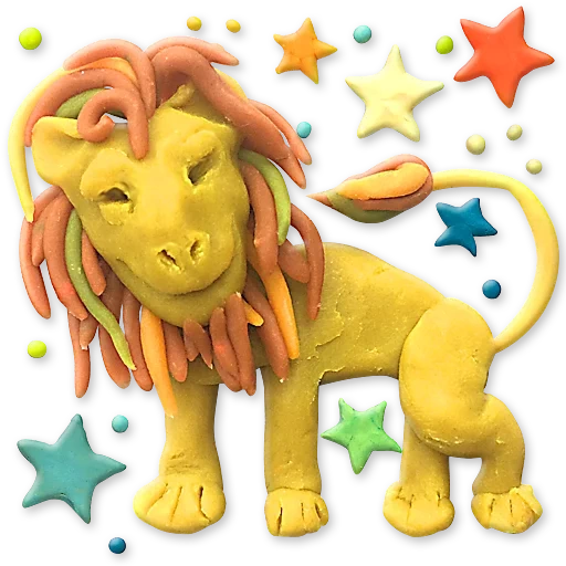 pâte à modeler lion, pâte à modeler roi lion, pâte à modeler lion sculptée, gardien lion pâte à modeler